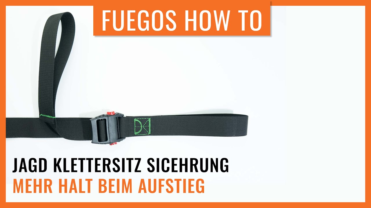 Jagd Klettersitz | Stabilisierungsgurt HowTo by Fuegos