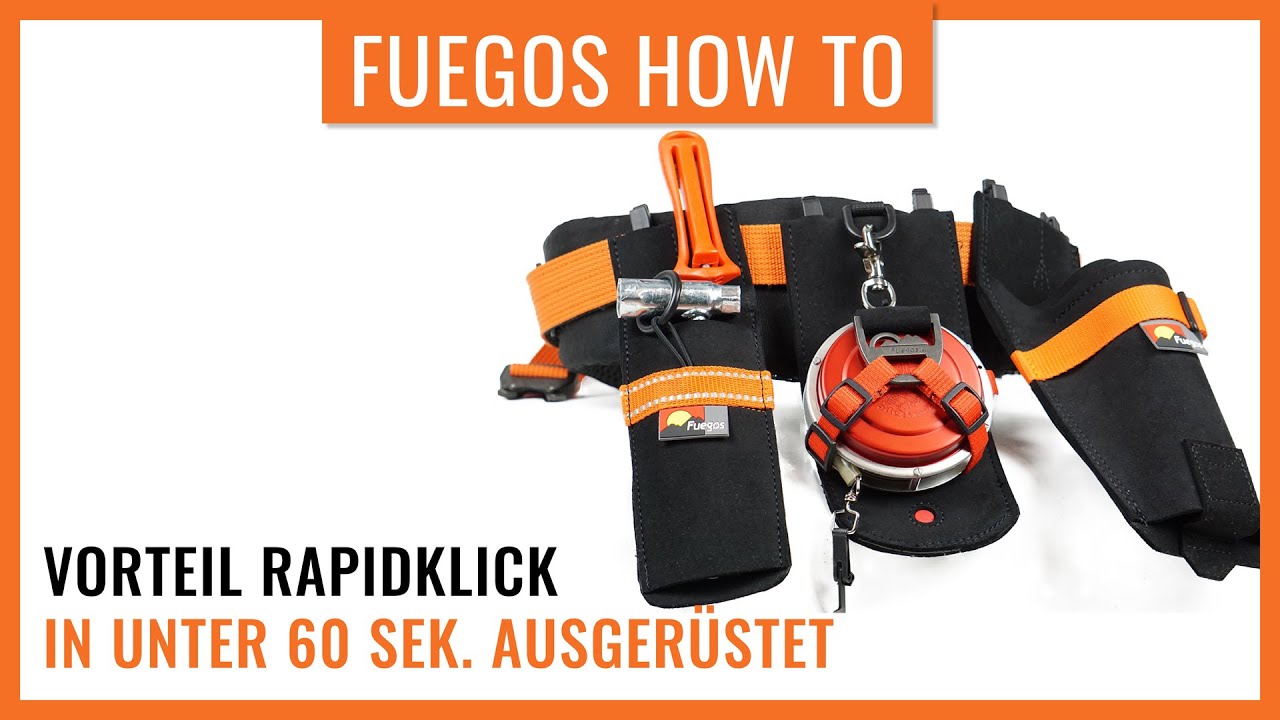 Forstgürtel RapidKlick Gurtsystem | Forstgürtel in Sekunden bestückt | Fuegos HowTo