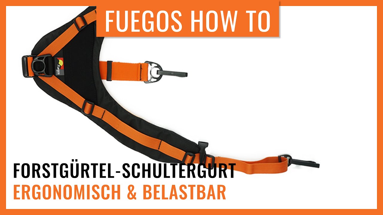 Forstgürtel-Set Schultertragegurt | Fuegos HowTo für das Forst-Schultertragesytem