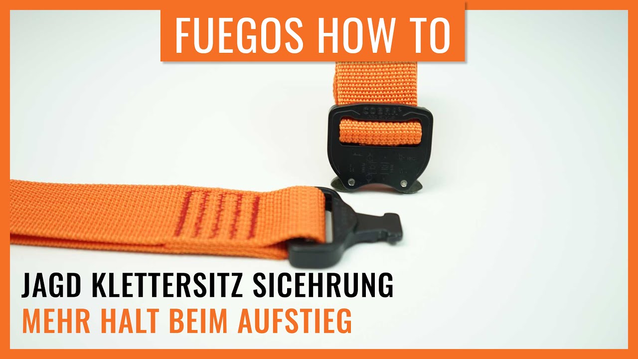 Jagd Klettersit | Stabilisierungsgurt HowTo by Fuegos
