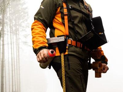 Förster Holzaufnahme Feugos Trageystem Forstgurt und Forstgürtel