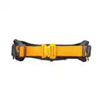 Fuegos Profi-Forstgürtel Orange Edition — orangenes Gurtband mit orange eloxierter Metallschnalle, belastbar bis 9 kN, limitierte Auflage